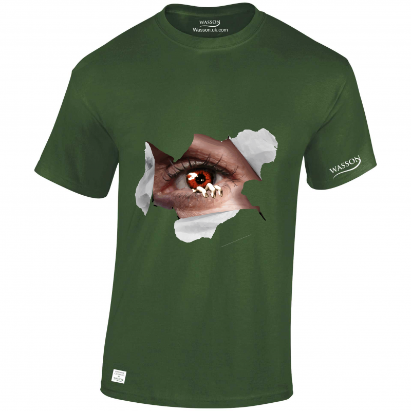 Eye ripping though Tshirt