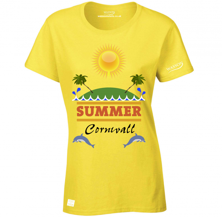 cornwall-holiday-ladies-daisey-tshirt-wasson-tshirts-co-uk Cornish Holiday