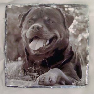 Slate Small Square, personalised.