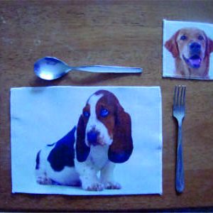 Bespoke Bassett Place mat personalised
