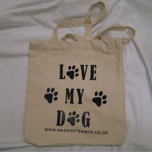 Cotton Canvas Bag 19Lt Personalised bespoke add your own image or name dog friendly