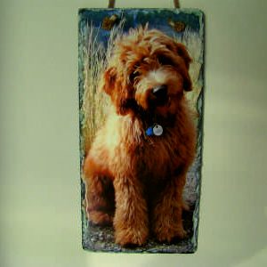 Vertical Rectangle shaped Slate personalised bespoke slate image